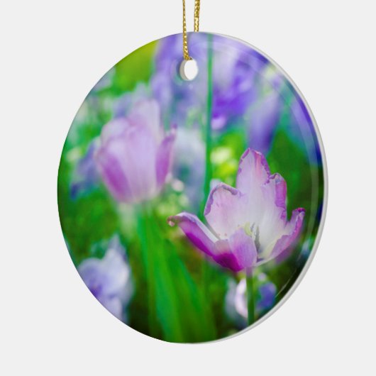 Tulip garden, Giverny, Frankrijk Keramisch Ornament (Links)