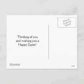 Tulip Garden Happy Pasen Feestdagenkaart (Achterkant)