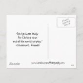 Tulip Garden Happy Pasen Feestdagenkaart (Achterkant)