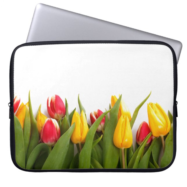 Tulip Garden-laptop — Sleeve (Voorkant)