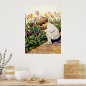 Tulip Garden Poster (Keuken)