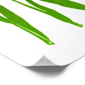 Tulip Garden Print in Fuchsia Pink en Green (Hoek)