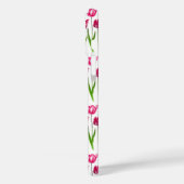 Tulip Garden Print in Fuchsia Pink en Green Case-Mate iPhone Case (Achterkant / Links)