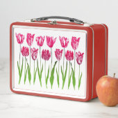 Tulip Garden Print in Shades of Fuchsia Pink en G (In situ)