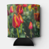 Tulip Garden Textured Blikjeskoeler (Achterkant)