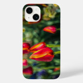 Tulip Garden Textured iPhone Case (Achterkant)