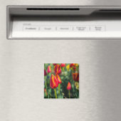 Tulip Garden Textured Magneet (Insitu (Vaatwasser))