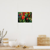 Tulip Garden Textured Poster (Keuken)