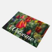 Tulip Garden Textured Welcome Doormat Deurmat (Schuin)
