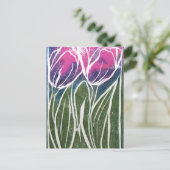 Tulip Gardening Art Briefkaart (Staand voorkant)