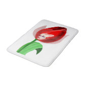 Tulip Girl Bath Mat - Your Color - Text (Gekanteld)