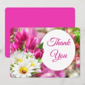 Tulip Hartelijk dank Bedankkaart (Voorkant / Achterkant)