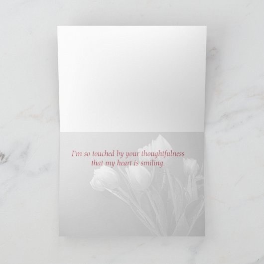 Tulip Hartelijk dank Kaart (Binnen)