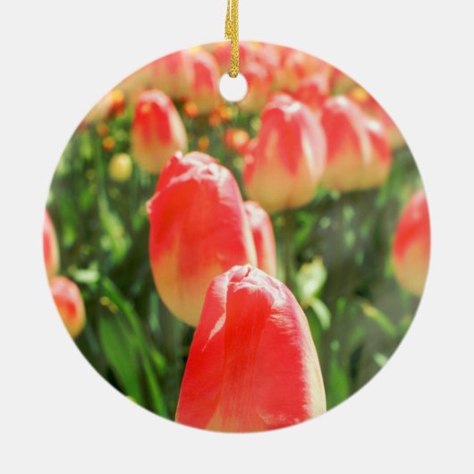 Tulip Heaven Keramisch Ornament (Achterkant)