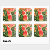 Tulip Heaven Vierkante Sticker (Vel)