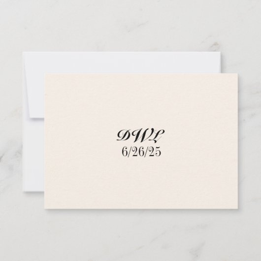 Tulip Heirloom QR Code RSVP Card (Achterkant)