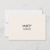 Tulip Heirloom QR Code RSVP Card Kaartje (Achterkant)