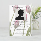 Tulip-herdenkingsuitnodiging Kaart (Staand voorkant)