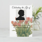 Tulip-herdenkingsuitnodiging Kaart (Staand voorkant)