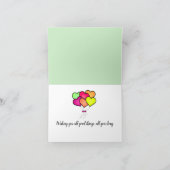 Tulip, Japanse houtsblokkunst, Happy Birthday Kaart (Binnen)