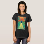 Tulip Lily Flower Spring Meadow Green Natural Gard T-shirt (Voorkant volledig)