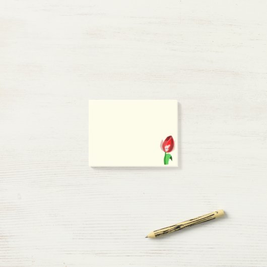 Tulip Meisje Post-it® Notities Notes (Op bureau)