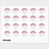 Tulip Memorial Funeral Classic Ronde Sticker (Vel)
