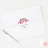 Tulip Memorial Funeral Classic Ronde Sticker (Envelop)