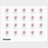 Tulip Memorial Funeral Seed Packet Ronde Sticker (Vel)