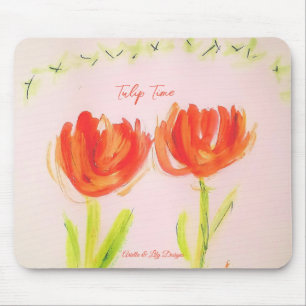 Tulip-Muismat van Ariella & Lily, Zazzle Muismat