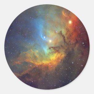 Tulip Nebula SH2-101 NASA Ronde Sticker