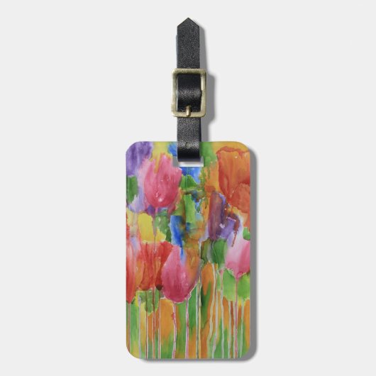 Tulip Palooza Bagagelabel (Voorkant verticaal)