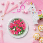 Tulip Papieren Bordje (Feest)