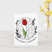 Tulip Parkinsons Awareness Kaart (Gele Bloem)