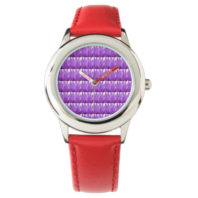 Tulip Patroon Horloge (Voorkant)
