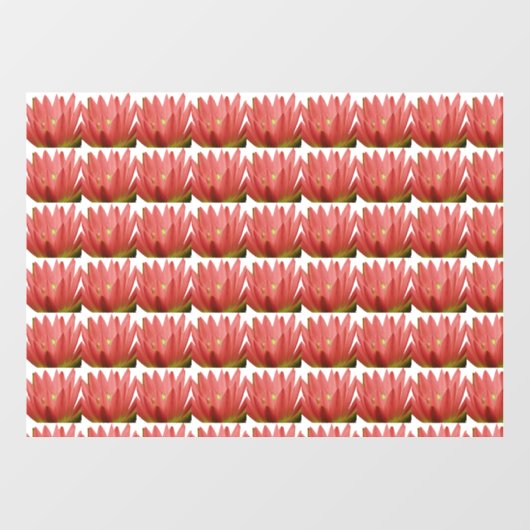 Tulip Patroon Raamsticker (Vel)