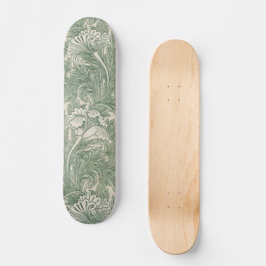 Tulip-patroon van William Morris Persoonlijk Skateboard (Voorkant)