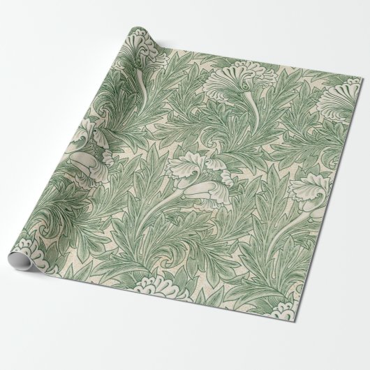Tulip Pattern (1875) van William Morris Cadeaupapier (Uitgerold)