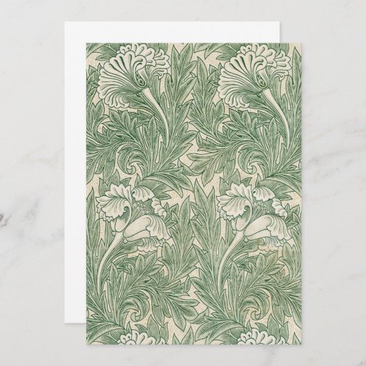 Tulip Pattern (1875) van William Morris Kaart (Voorkant / Achterkant)