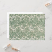 Tulip Pattern (door William Morris) Kaart (Voorkant / Achterkant in situ)