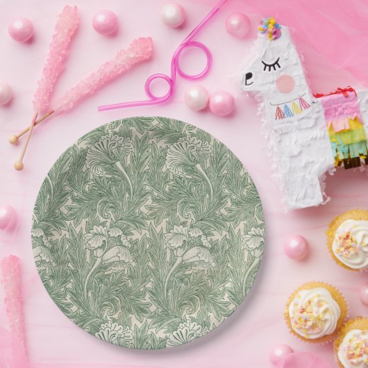 Tulip Pattern (door William Morris) Papieren Bordje (Feest)