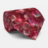 Tulip Petals Seamless Floral Pattern Stropdas (Opgerold)