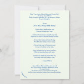Tulip Poplar/Joyce Kilmer gedicht Trees Card Save The Date (Achterkant)