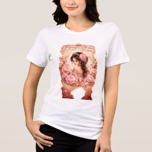 Tulip Princess Elegante Bloemige Princess Waterv Tri-Blend Shirt