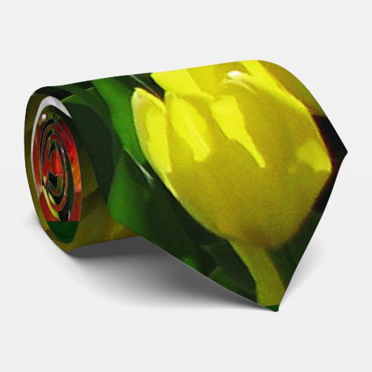 Tulip Rainbow Wave Stropdas (Opgerold)