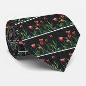Tulip Red Flare Stropdas (Opgerold)