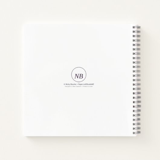 Tulip Reflections — Crisp White Luxe Journal Notitieboek (Achterkant)