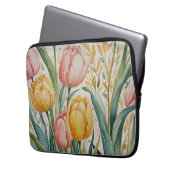 Tulip Reverie Laptop Sleeve (Voorkant Links)