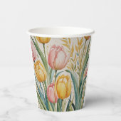 Tulip Reverie Papieren Bekers (Achterkant)