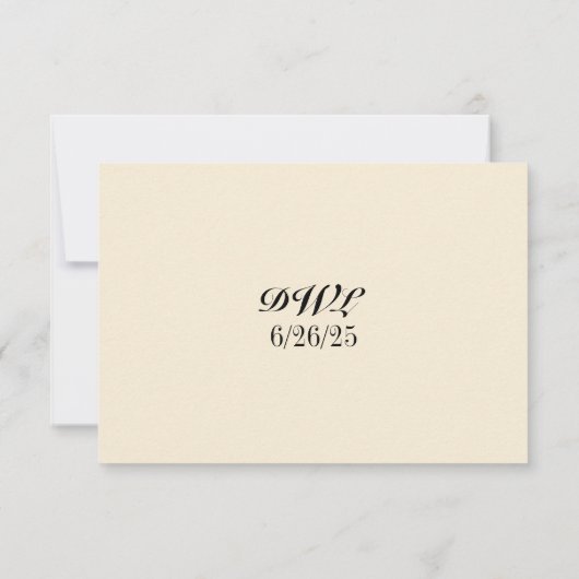 Tulip Reverie QR Code RSVP Card (Achterkant)